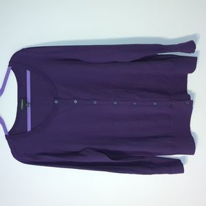 Lane Bryant plus purple cardigan